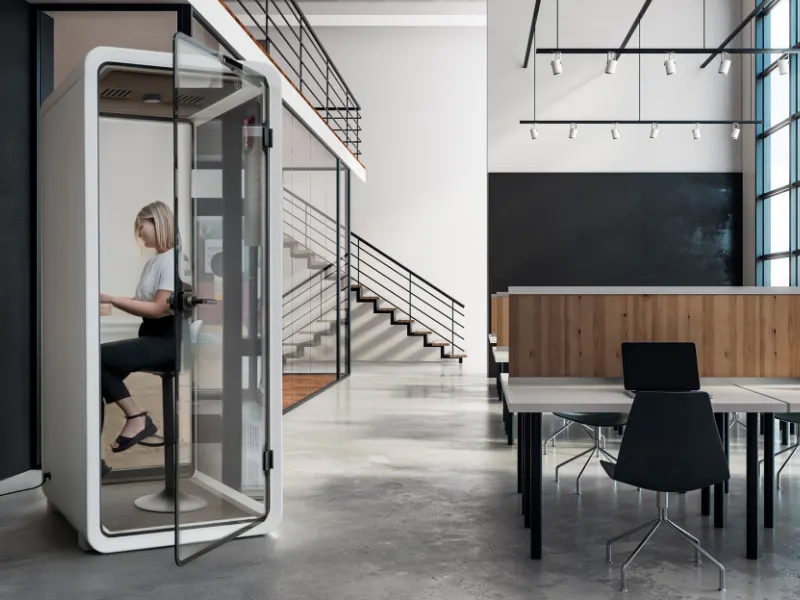 Kabina Budka akustyczna wygłuszająca SMALL BOOTH ST - szary/czarny — zdjęcie 10