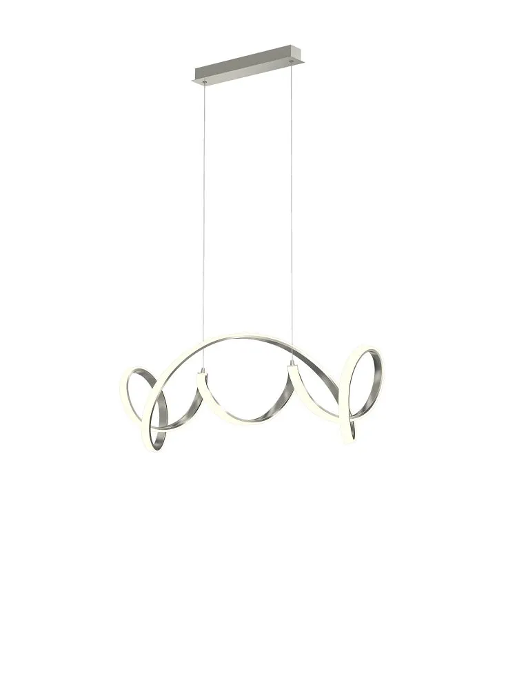 lampa wisząca, kolarz, metal, okrągłe elementy, oświetlenie dekoracyjne
