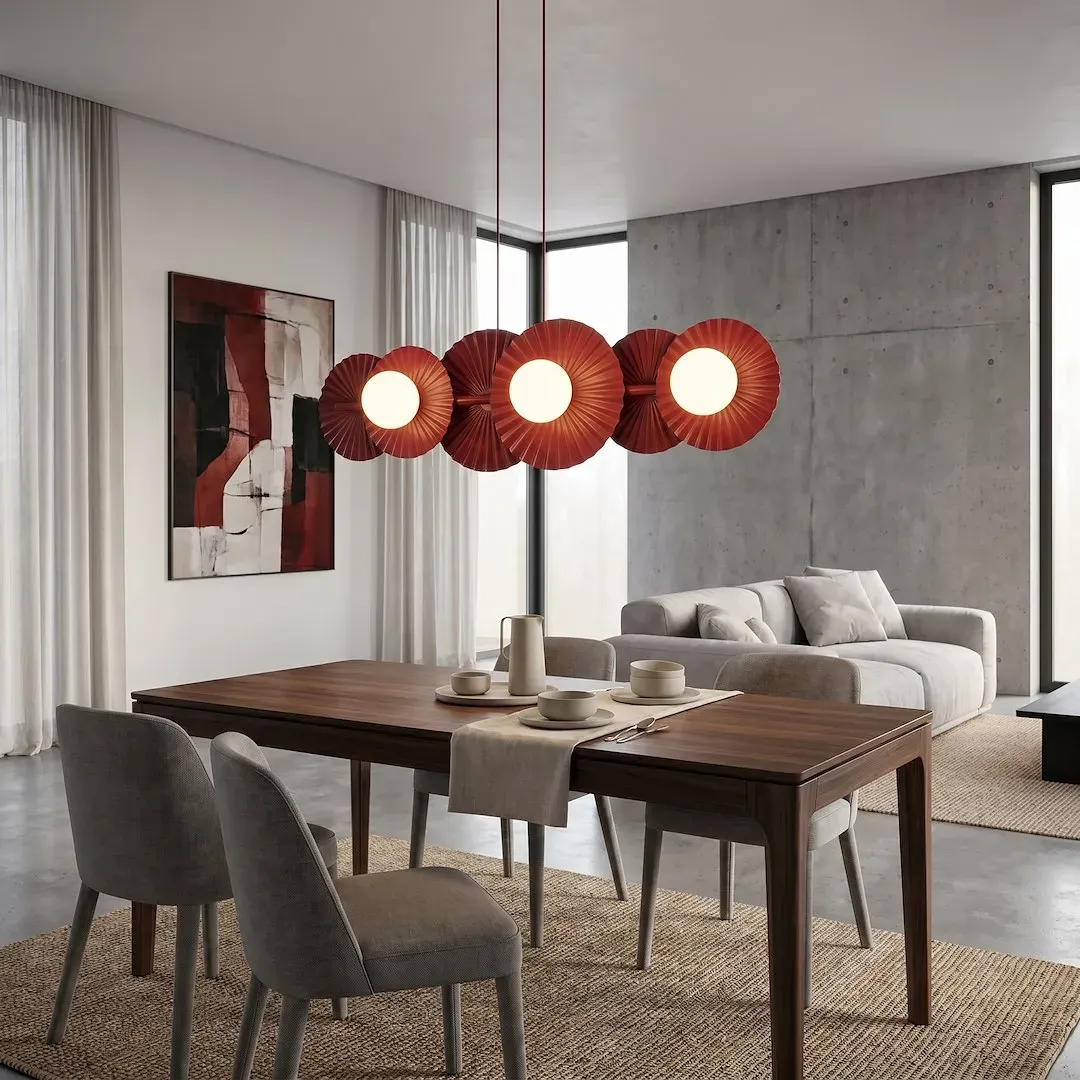 Lampa wisząca UMBRA 6 burgundowa - 1729/6