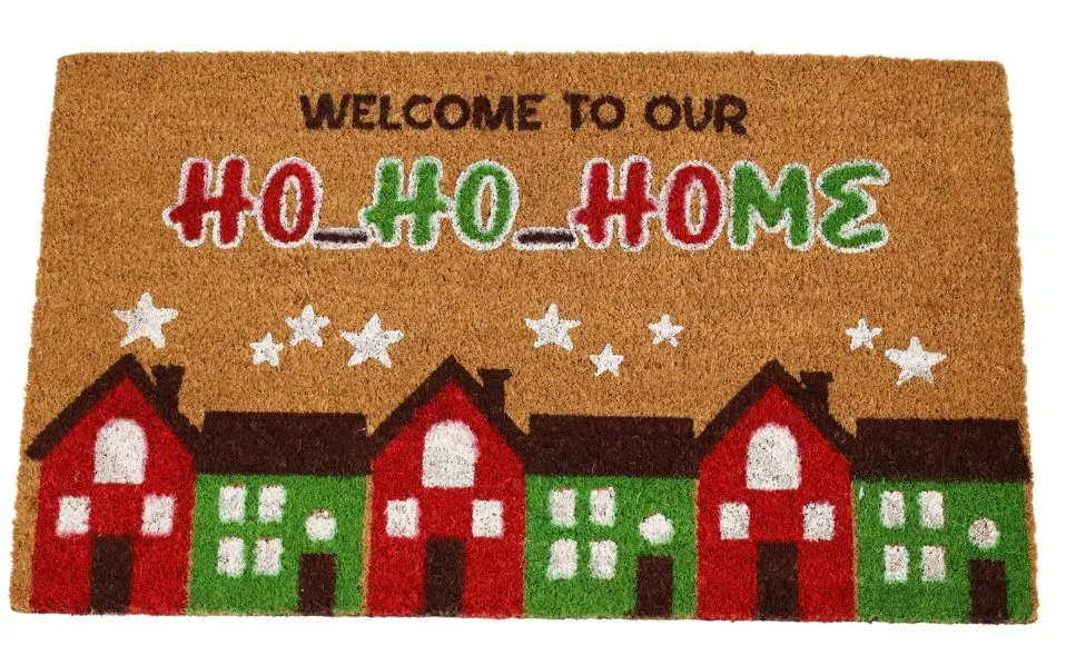 Wycieraczka świąteczna HO HO HOME wielokolorowa