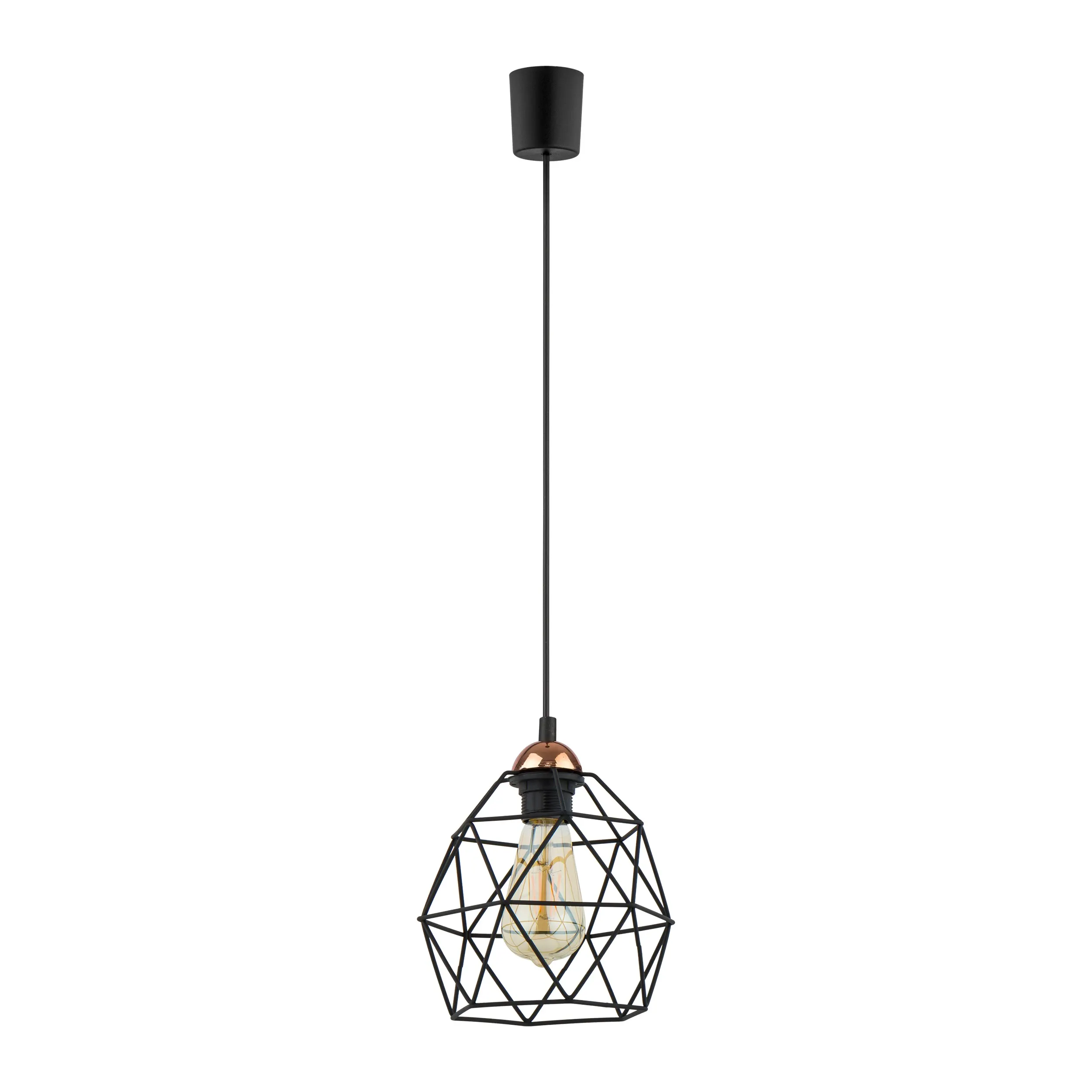 Lampa wisząca GALAXY czarna ze złotym elementem 165x20cm