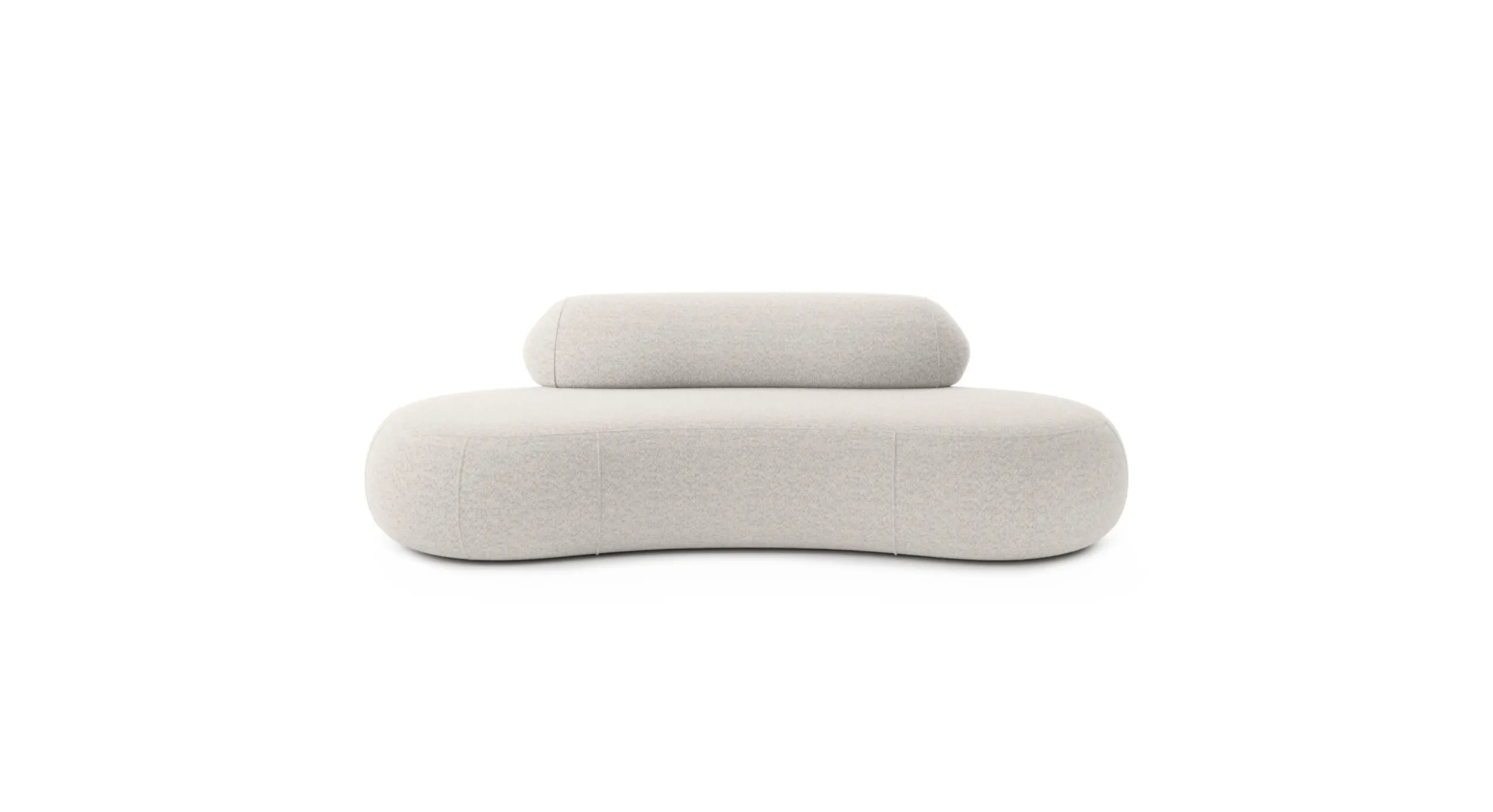 Sofa modułowa SOUL ARMLESS - tkanina Abriamo 04 kremowy