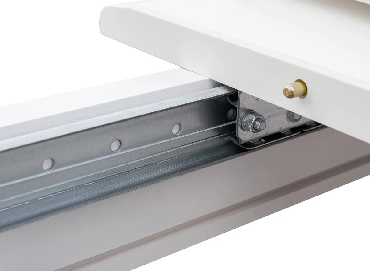 Stół sosnowy BELLUNO ELEGANTE rozkładany 93x(150-197) biały - PL022B