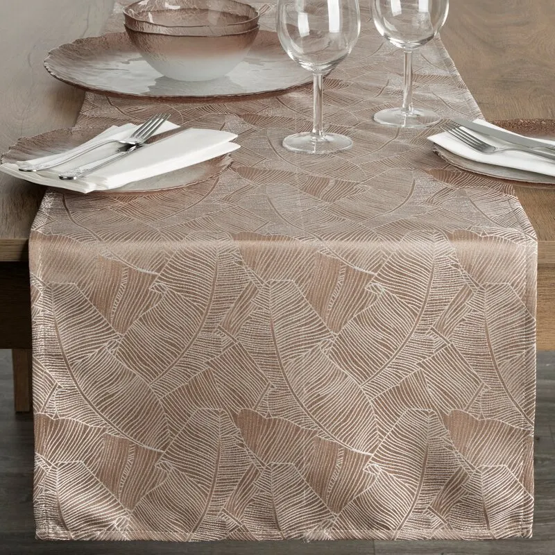 OBRUS ISLA 40 X 140 CM CIEMNOBEŻOWY OBRUS ISLA 40 X 140 CM CIEMNOBEŻOWY