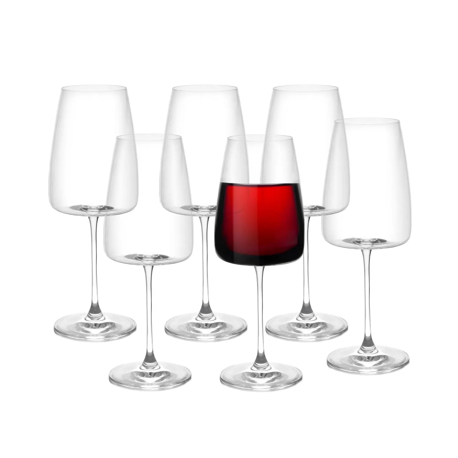 kieliszki, szklanki, zestaw kieliszków, kryształ, czerwone wino