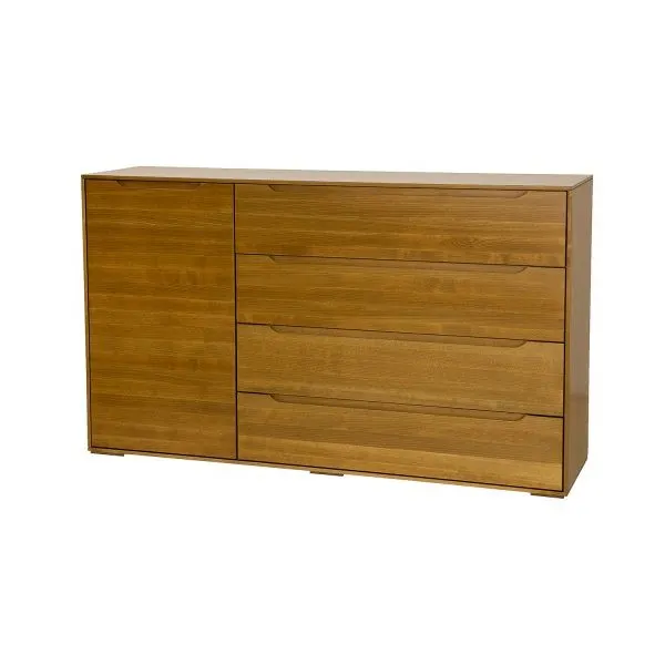 Komoda bukowa KD423 Naturalny DREWMAX — zdjęcie 3