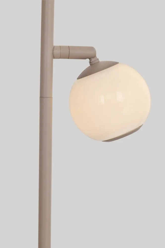 Lampa podłogowa LUBERON piątka LED kaszmirowa — zdjęcie 4