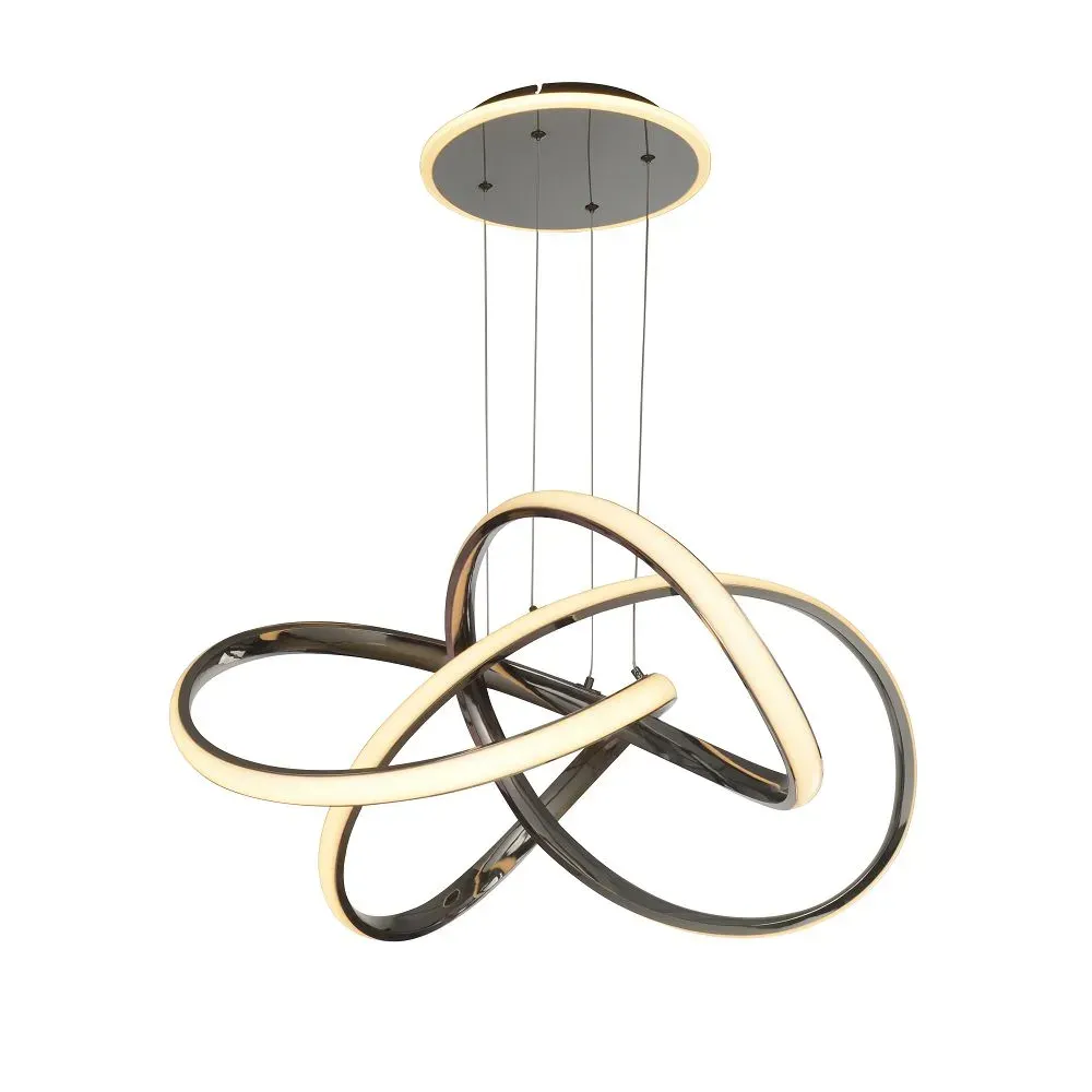 Lampa wisząca BANDOL LED czarny chrom