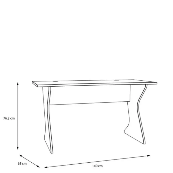 Biurko UTAPAU minimalistyczne 140 cm- kolor szałwi - UTPB202-U59