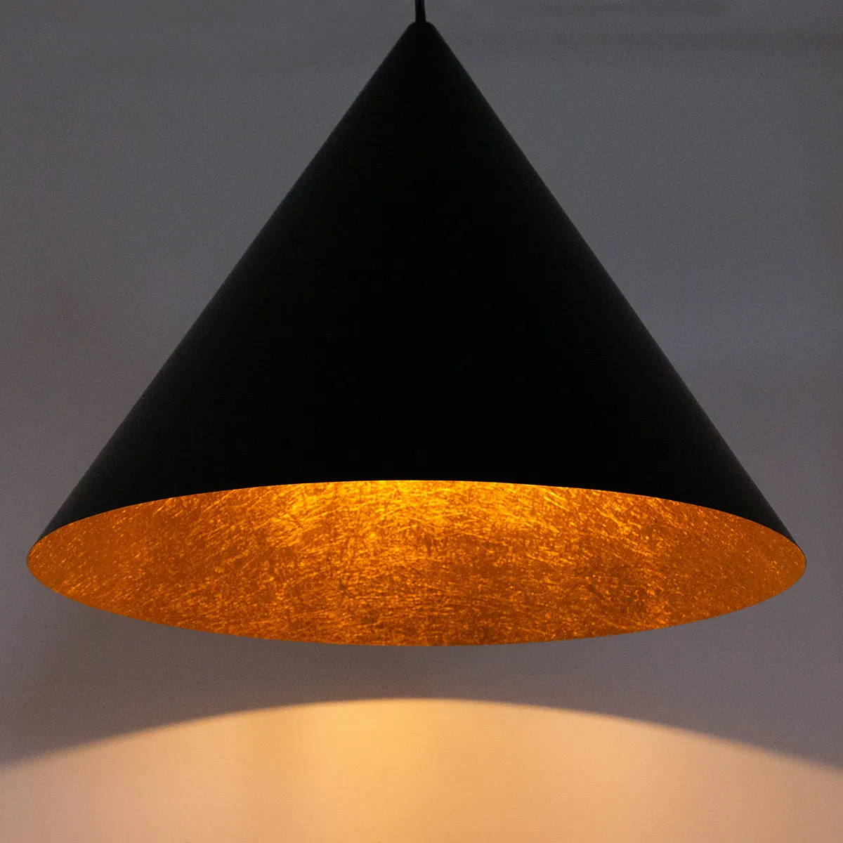 Lampa wisząca VESUVIO L czarno-miedziana — zdjęcie 2