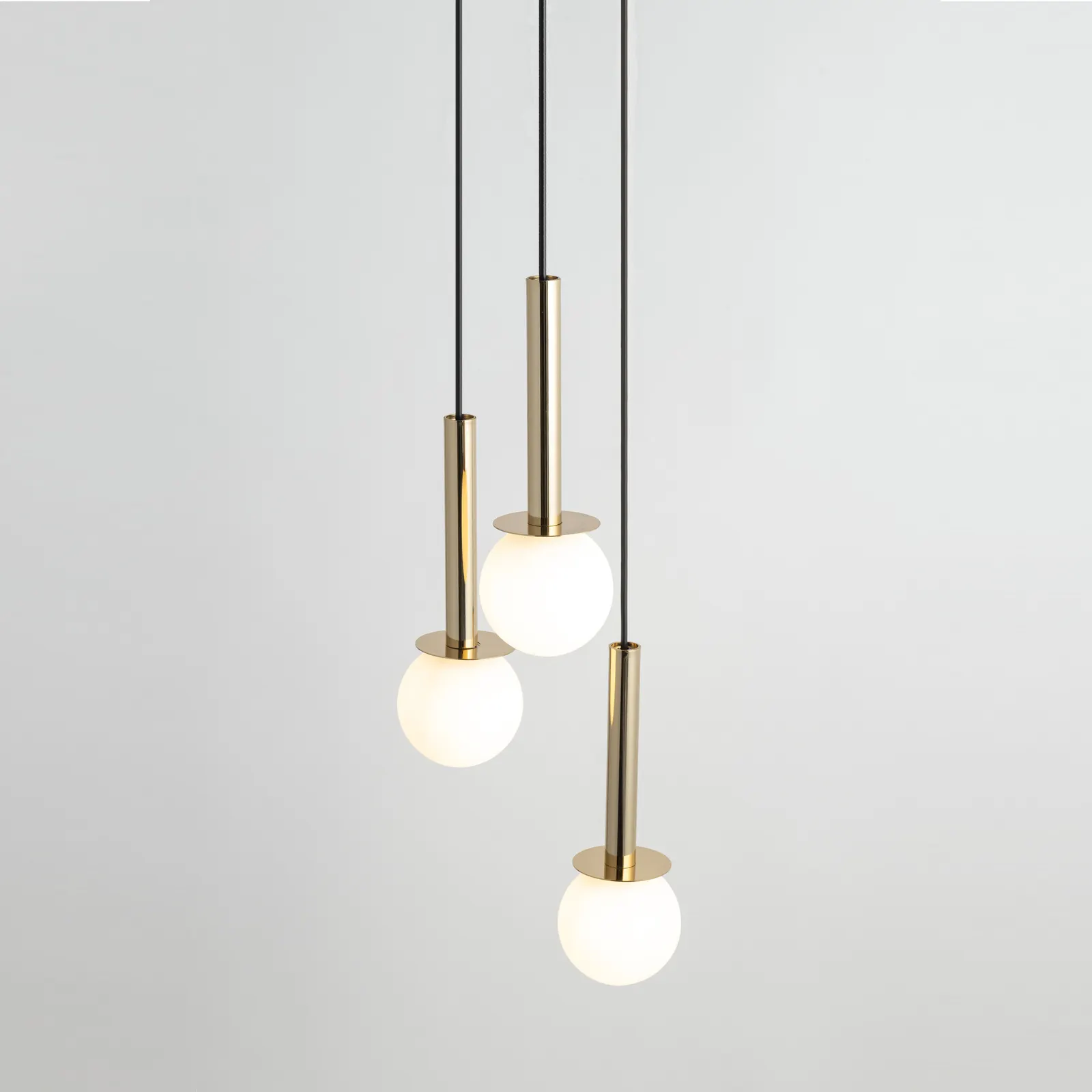 Lampa wisząca DAISY 3 czarno-złota - SI_40770