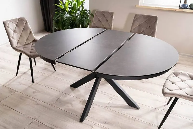 Krzesło RALPH VELVET Bluvel 40 ciemny beż czarny stelaż — zdjęcie 8