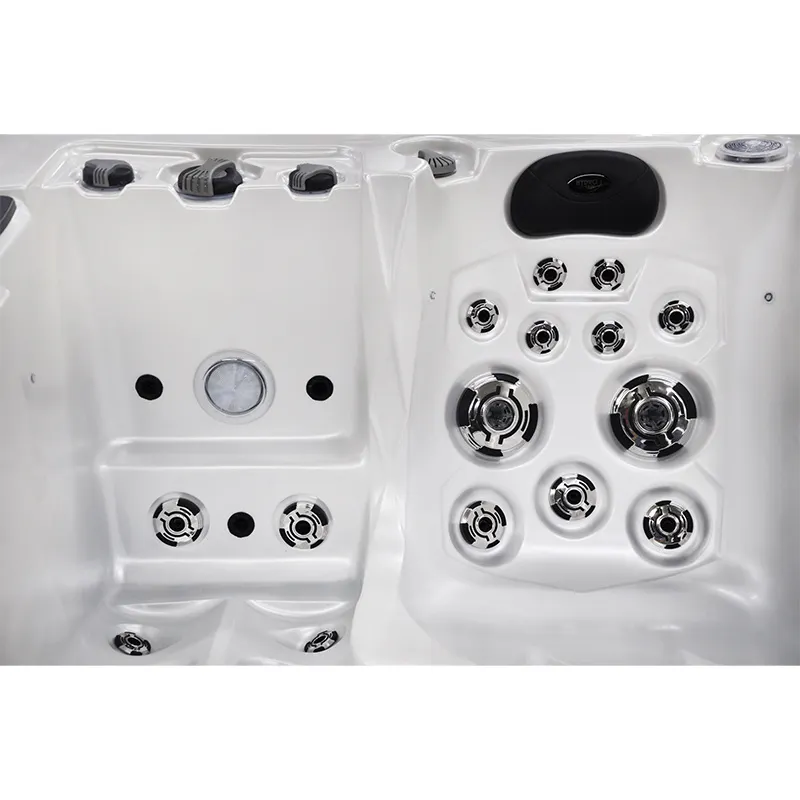 Jacuzzi ogrodowe 2-os. z hydromasażem SPA-749 200x135 cm biały/antracyt - HS_SPA749-3282