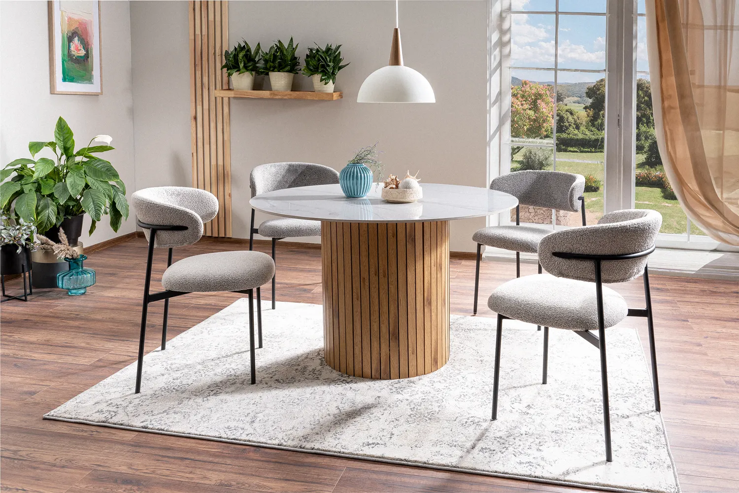 Krzesło ELTON szare TAP.232, czarny stelaż - ELTONCSZ