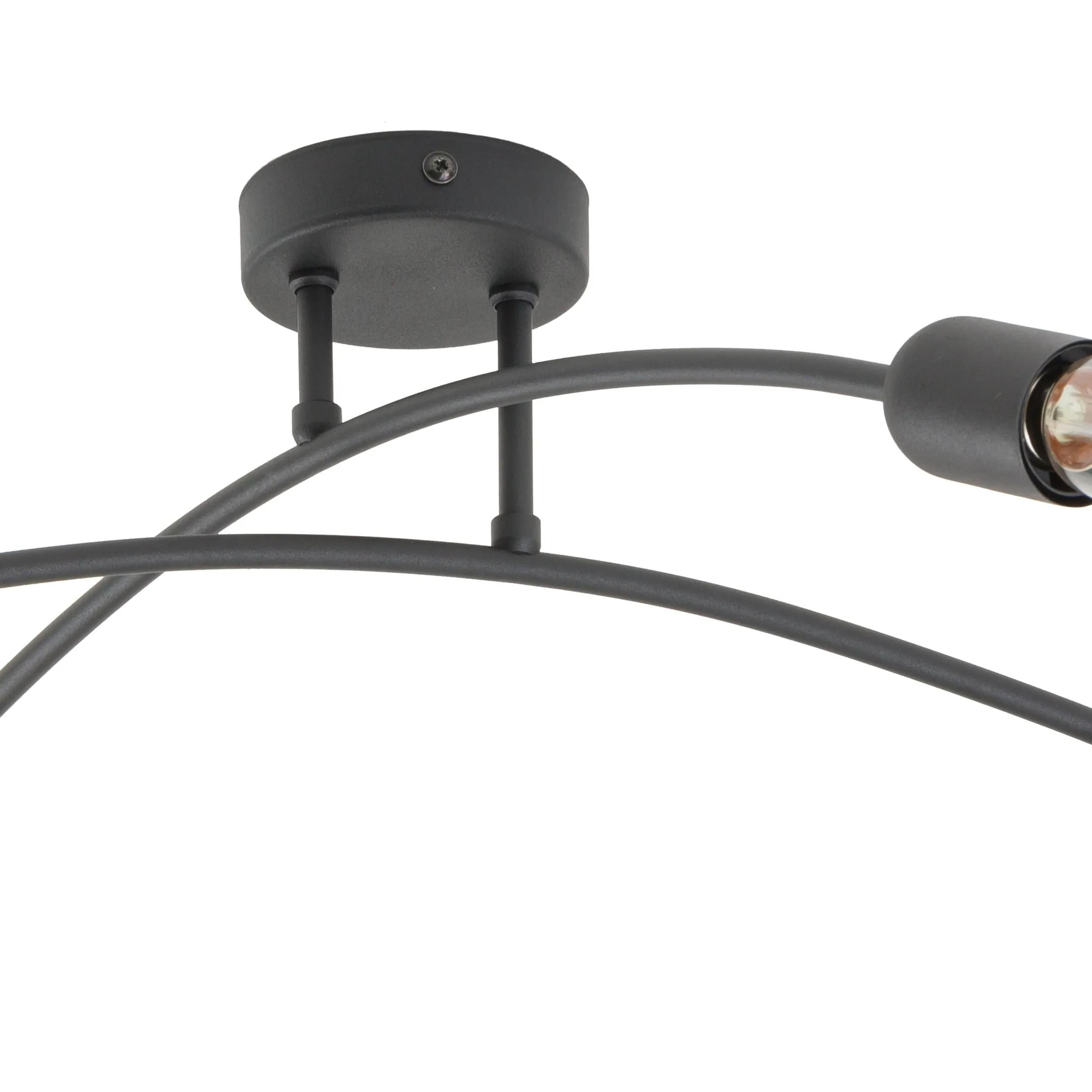 Lampa sufitowa HELIX czarna metalowa 62x20cm - TK_4687