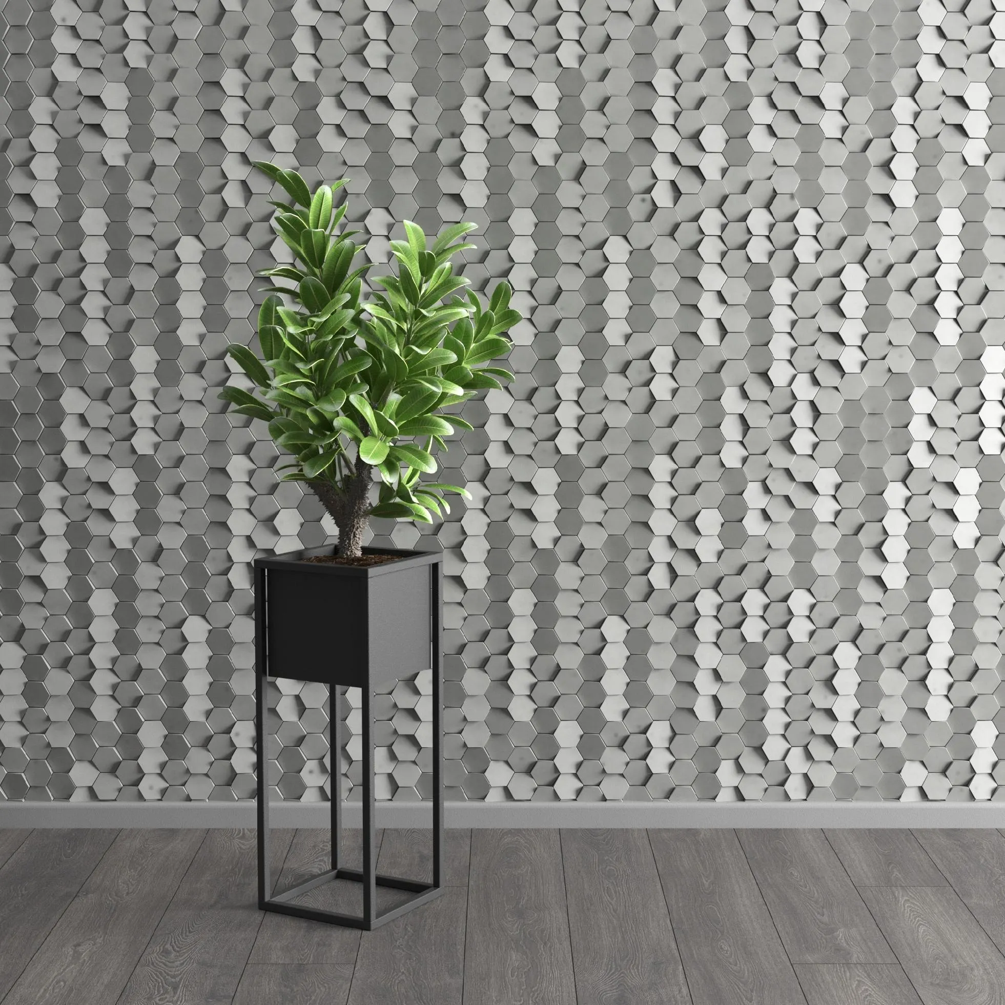 DONICZKA-osłonka na donice metalowa NANTES S czarna - LD_TZ000029