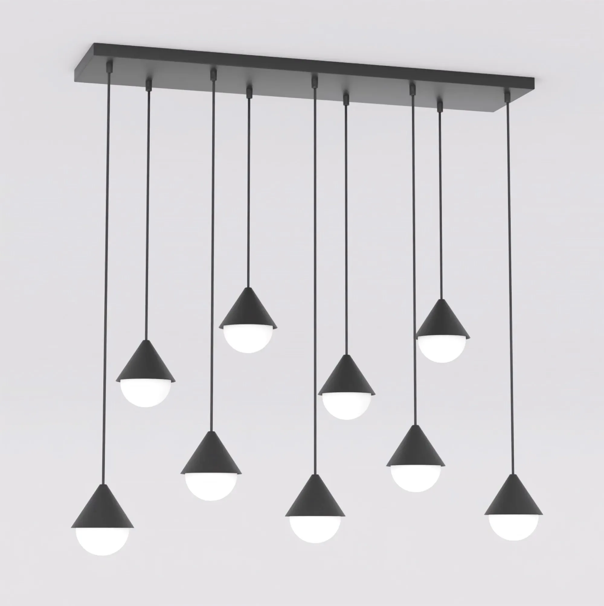 lampa wisząca, kinkiet, cegła, szary, metal