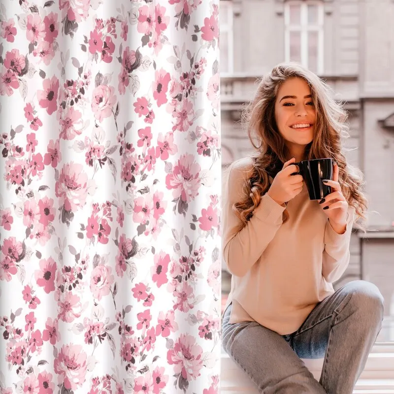 ZASŁONA BIAŁA CAREN 140X250 CM - EU_386168