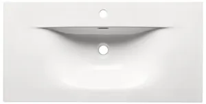 Umywalka meblowa SKY DP biała 91x46x17cm (bezpiecznie pakowana) - SKY_90/DP-8099