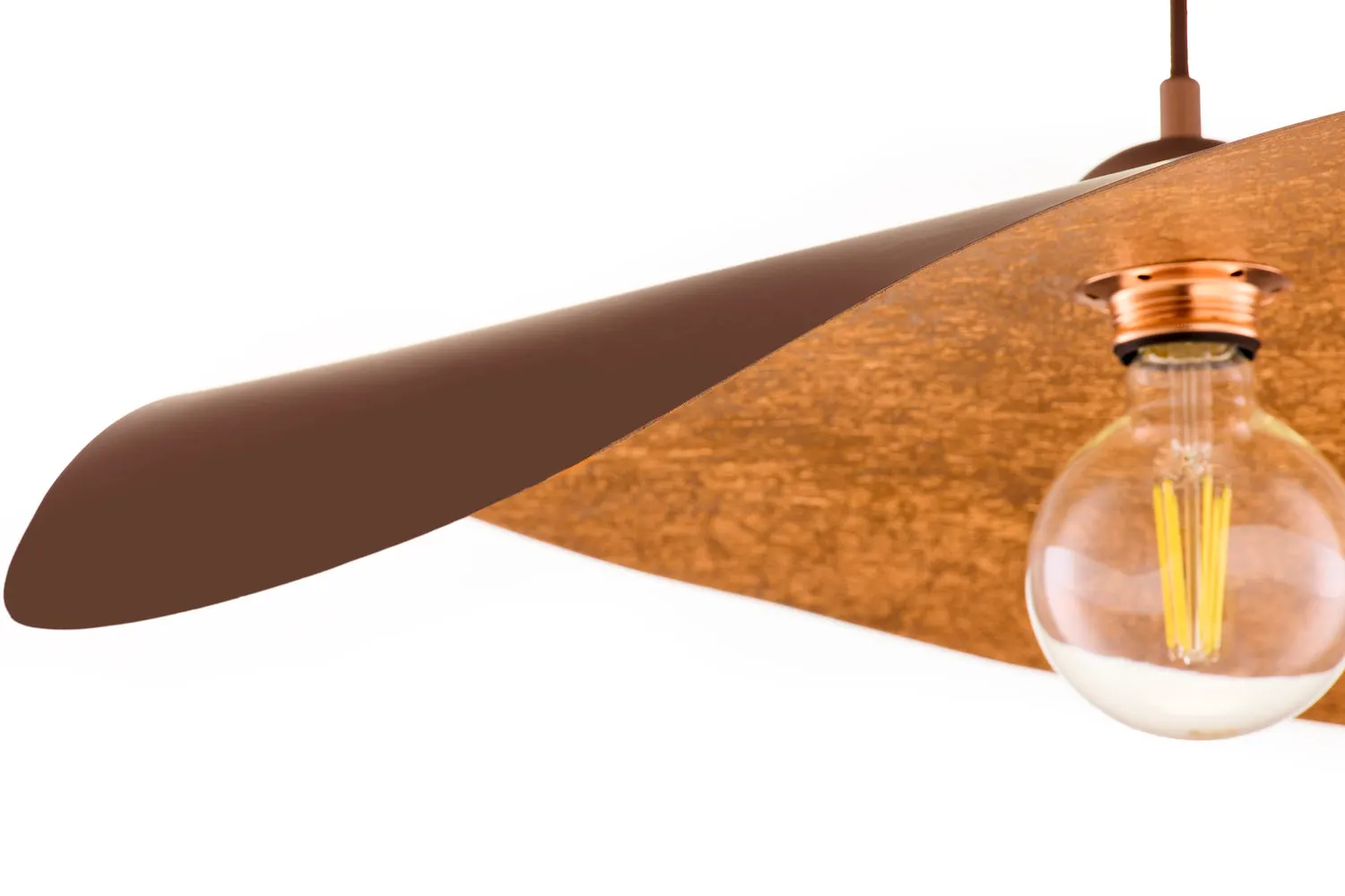 Lampa wisząca LEAF brązowy miedziany — zdjęcie 8