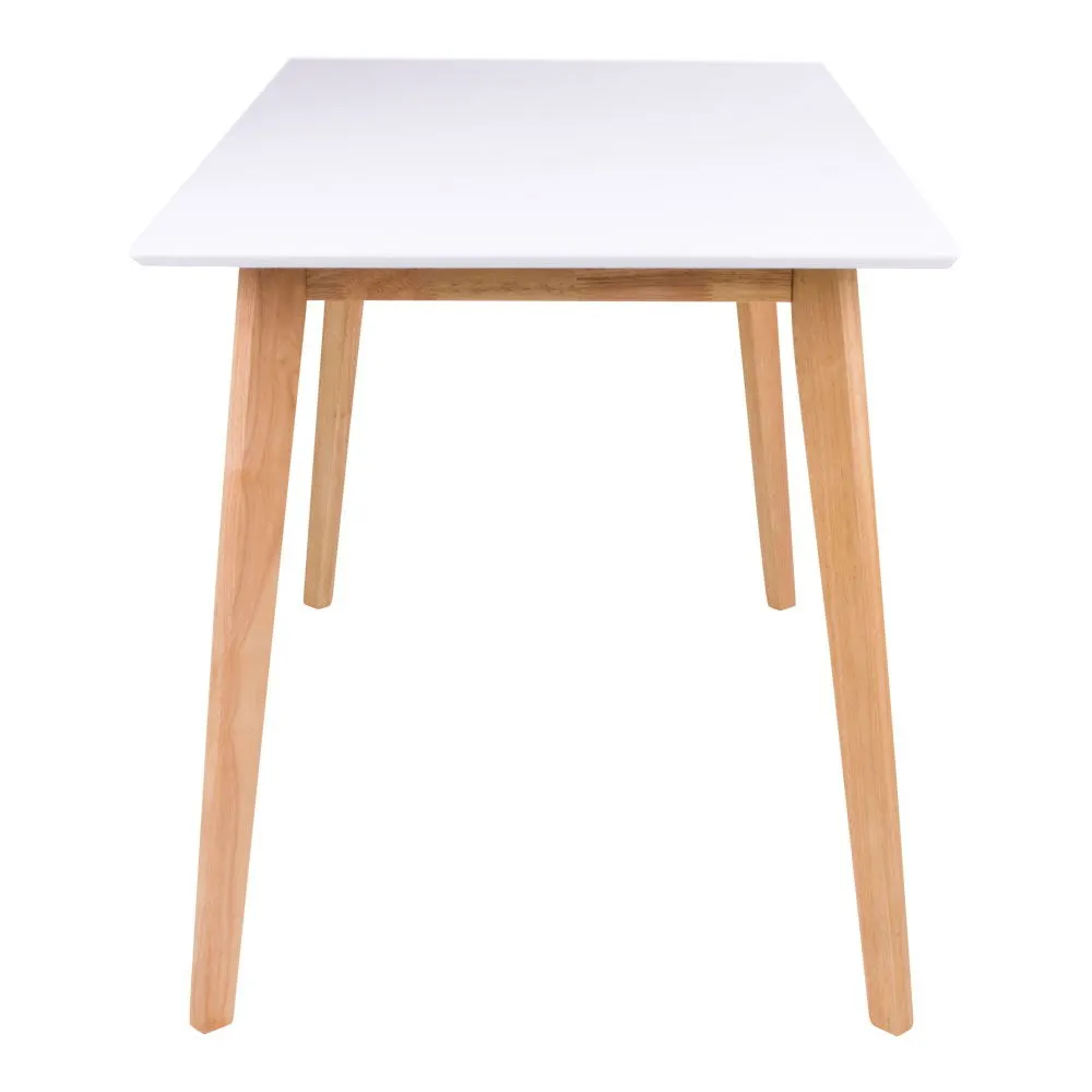 Stół do jadalni VOJENS 70x120x75 cm - biały, naturalny - 2201030