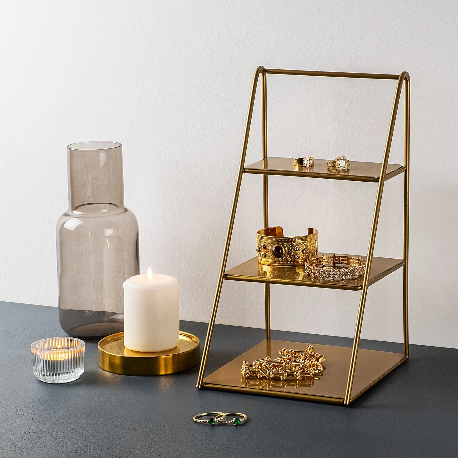 Metalowa ozdoba KALIMNOS B złota - ASI_247HFM1135