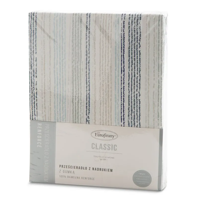 PRZEŚCIERADŁO Z GUMKĄ PRINT 3 220 X 200 CM NIEBIESKI PRZEŚCIERADŁO Z GUMKĄ PRINT 3 220 X 200 CM NIEBIESKI