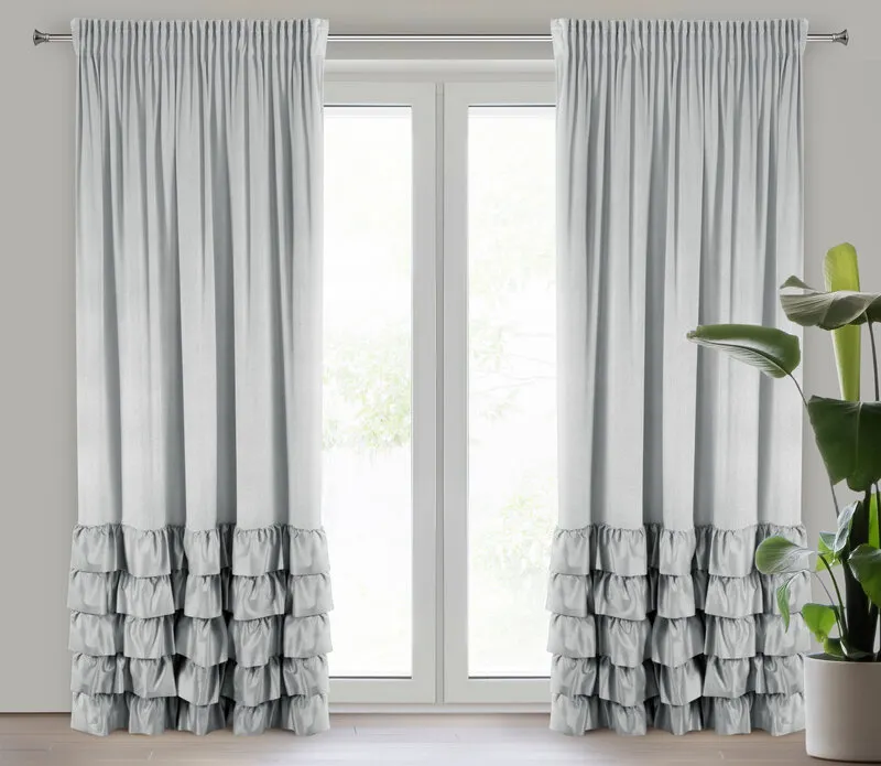 ZASŁONA GOTOWA DANI NA TAŚMIE 140 X 270 CM SREBRNY ZASŁONA GOTOWA DANI NA TAŚMIE 140 X 270 CM SREBRNY