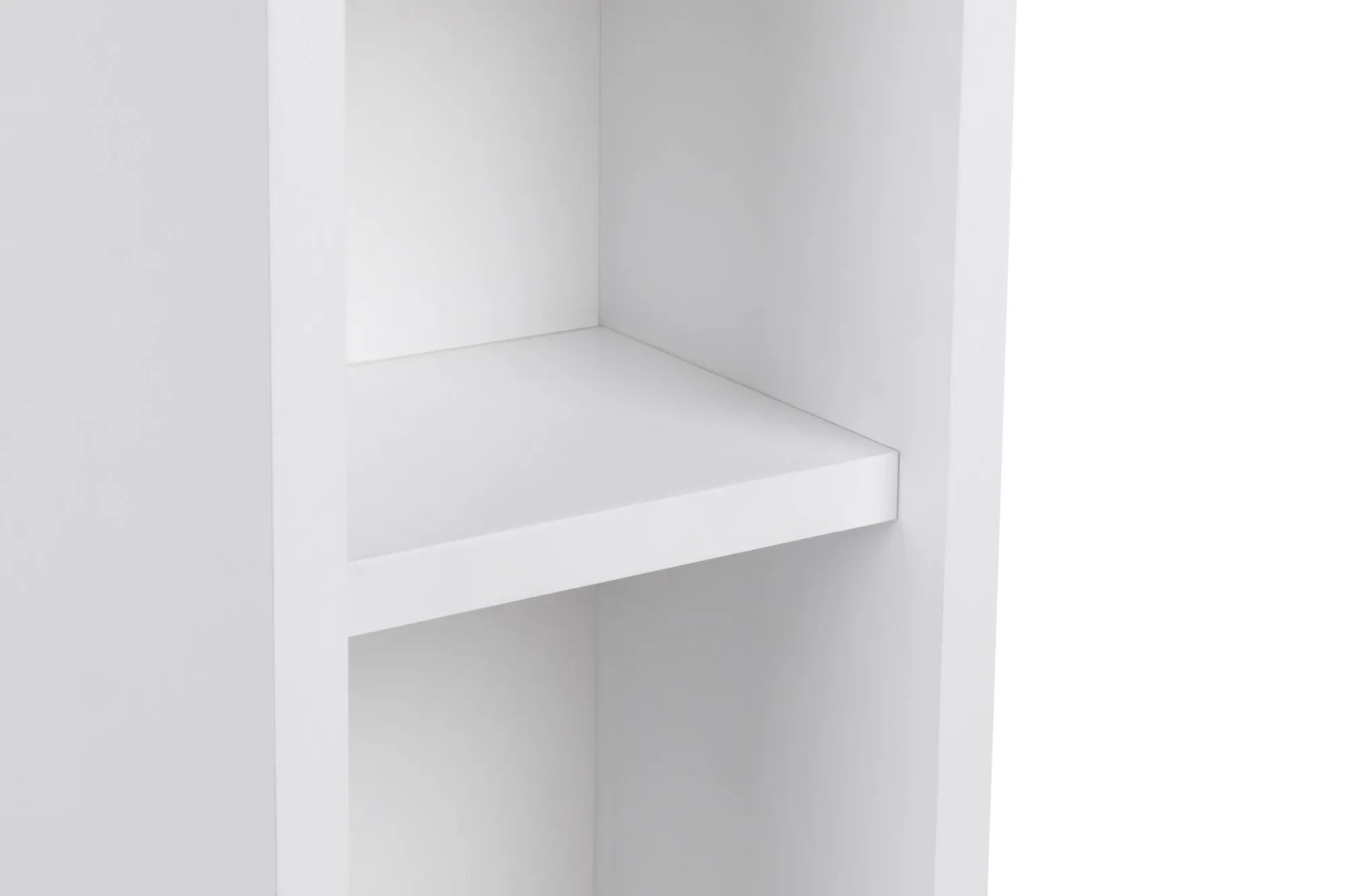 Szafka nocna wisząca otwarta TURRA 20x15x65 cm biała — zdjęcie 3