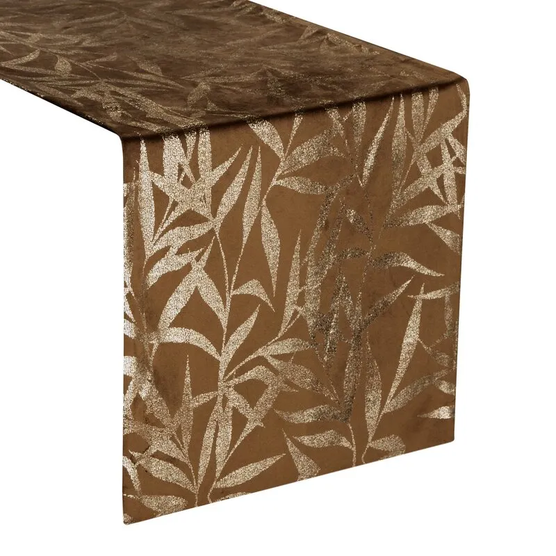 OBRUS BLINK 15 35 X 220 CM BRĄZOWY - EU_390119