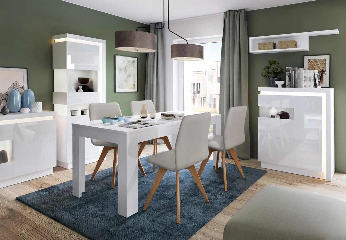 WITRYNA WYSOKA Z OŚWIETLENIEM LYON BIAŁY LYOV03L BIAŁY ALPIN/BIAŁY HG - 6000000010714