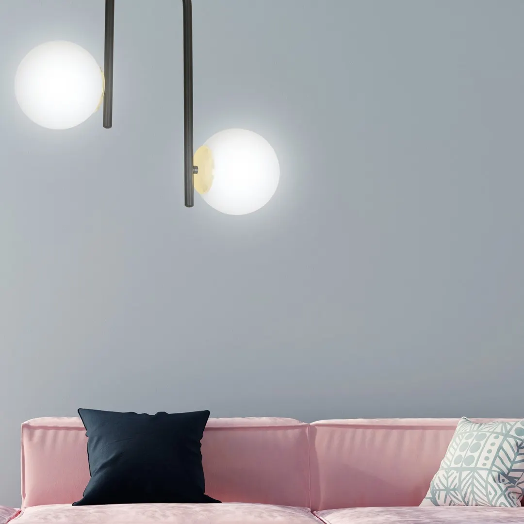 Lampa sufitowa RAGNAR Czarny/Złoty 1032/2 - 1032/2