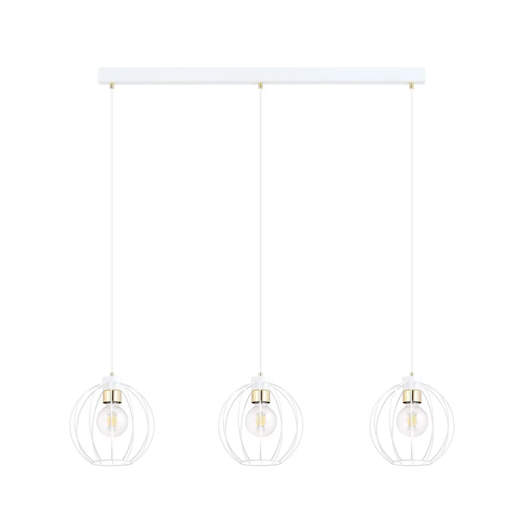 Lampa wisząca GINO Biały/Złoty 1223/3 - 1223/3