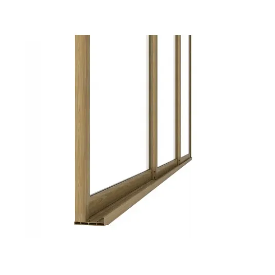 Drzwi przesuwne szklane LUXE 370x218cm do 4m drewno v2 - MI_5905610251604