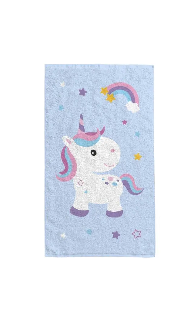 Ręcznik dla dziecka KIDS 004 30x50 druk niebieski biały - FARO_31465