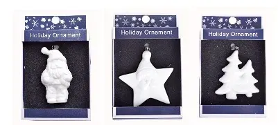 Zawieszka PORCELANOWA 3 sztuki białe Zawieszka PORCELANOWA 3 sztuki białe