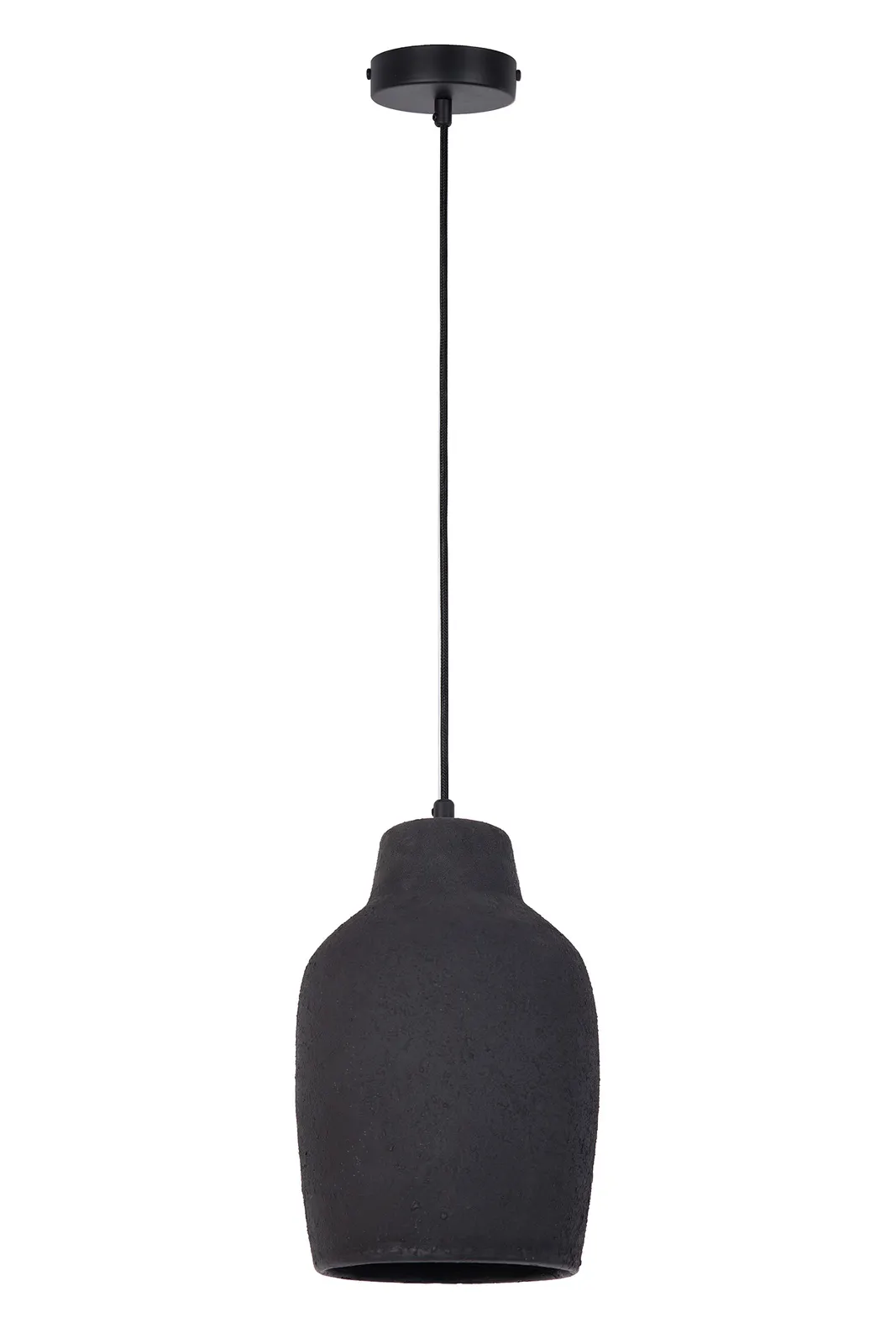 Lampa wisząca NORA A ceramiczny klosz czarna Lampa