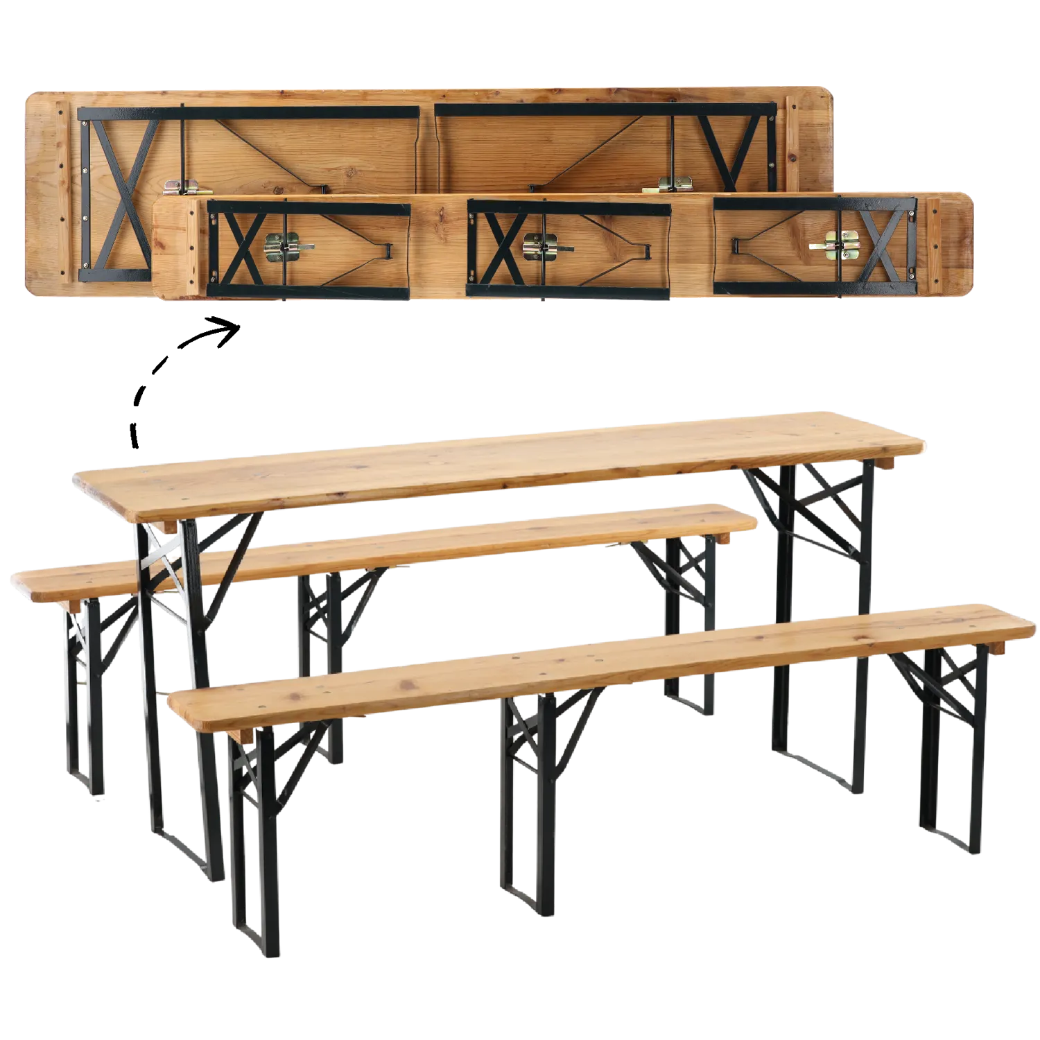 image dawka, stół, stołowy, korpus drewniany, metalowa podstawa