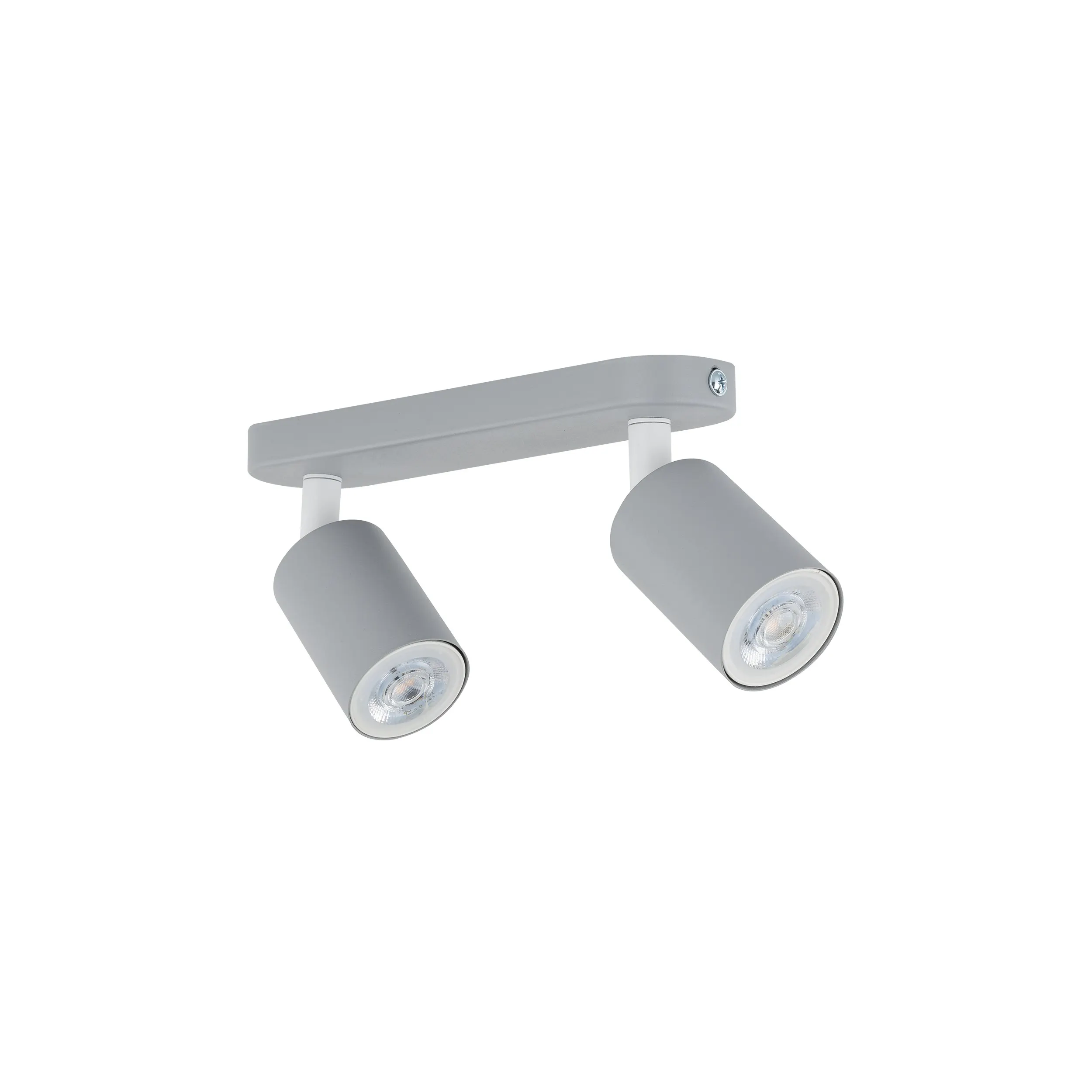 Lampa sufitowa LIVIA szara z białymi elementami regulowana 35x17x13cm