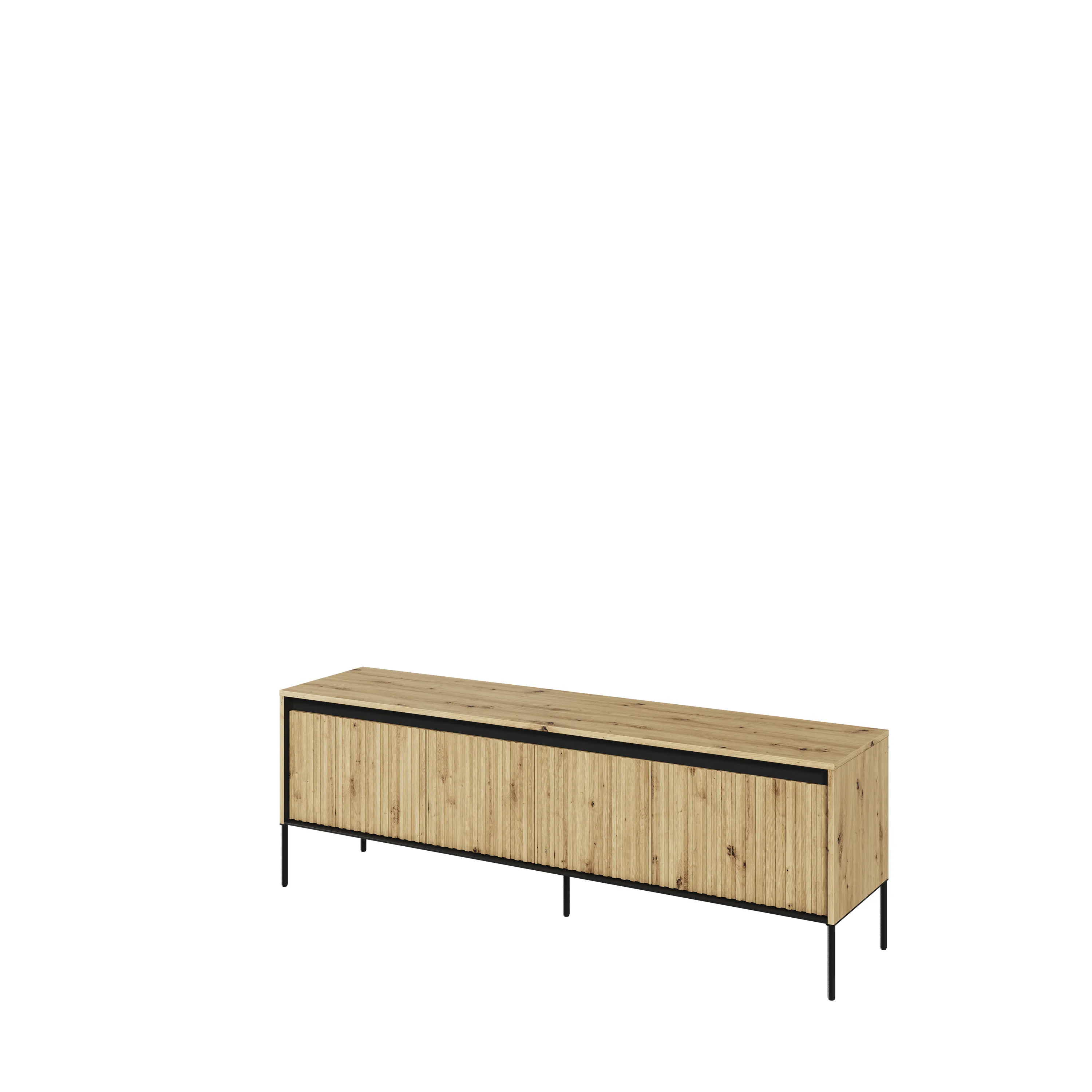 Szafka RTV z oświetleniem TREND TR-05 4D 166cm dąb artisan/czarny Szafka RTV z oświetleniem TREND TR-05 4D 166cm dąb artisan/czarny