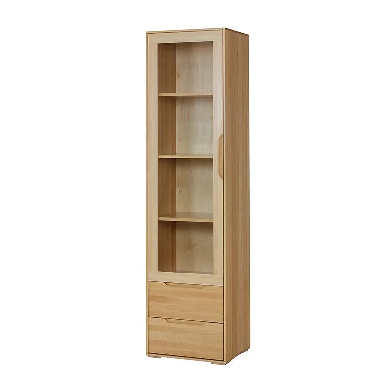 Witryna bukowa KW420 LEWA Naturalny DREWMAX — zdjęcie 2