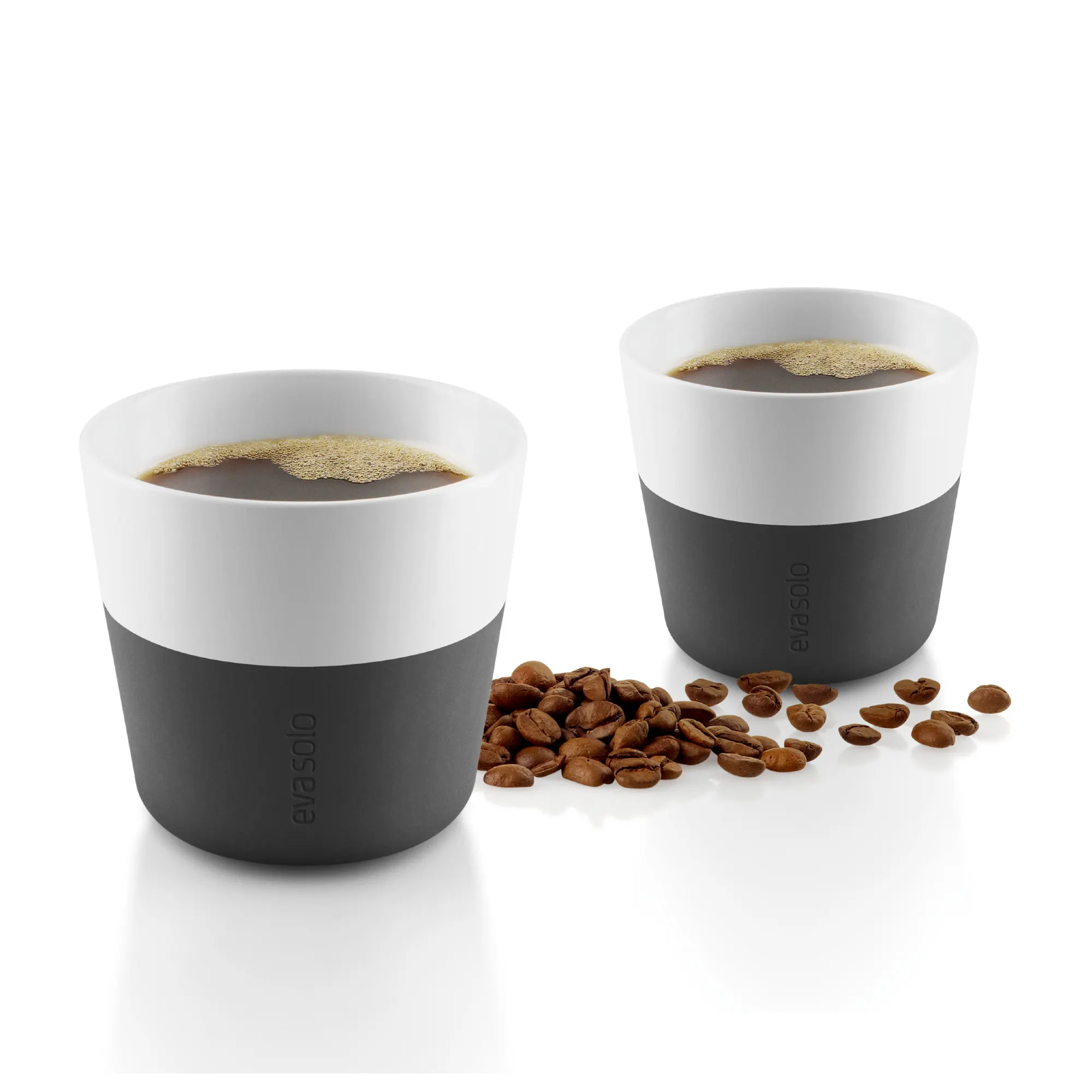 Zestaw 2 filiżanek do lungo 230ml CARBON czarny