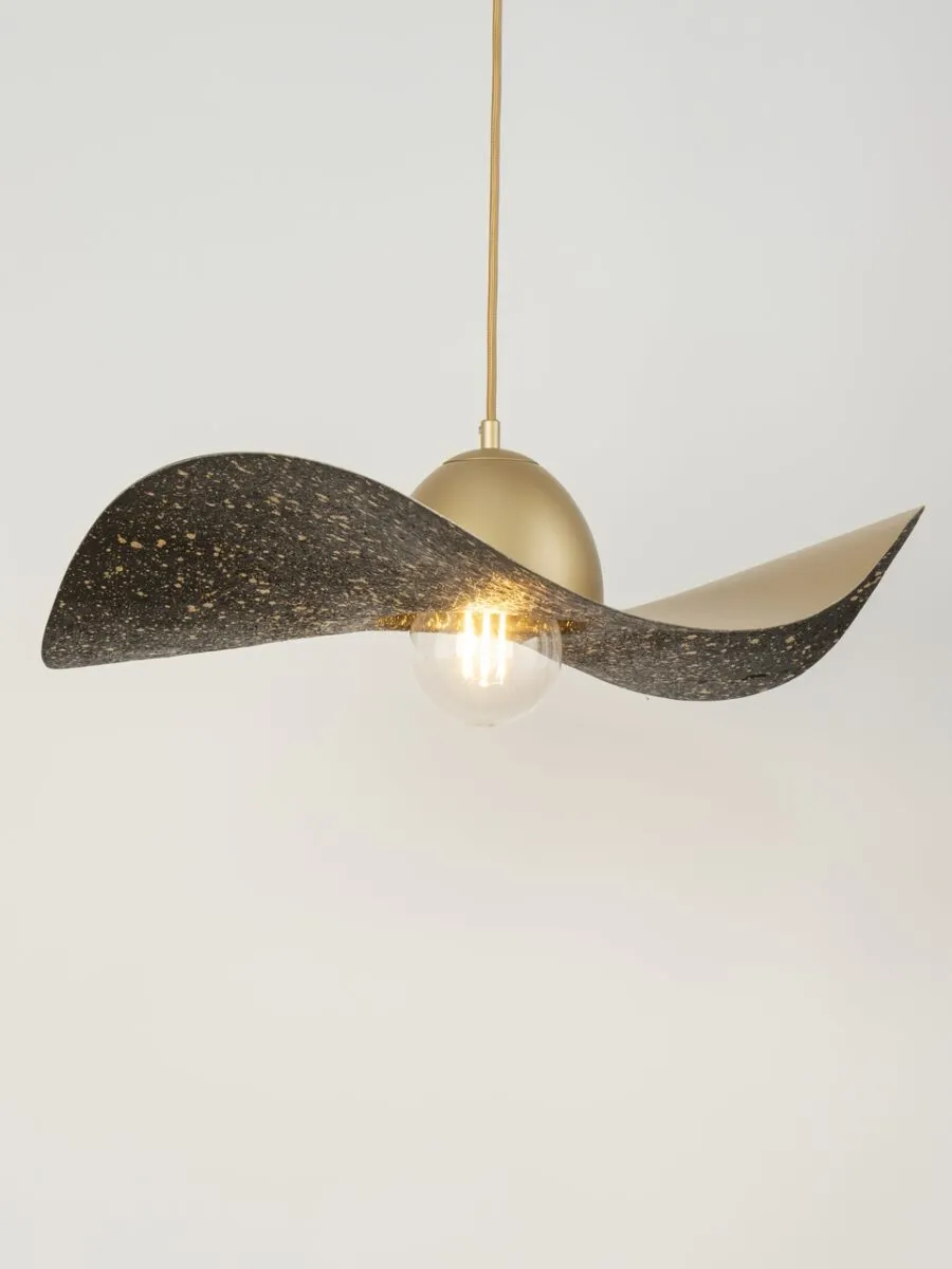 Lampa wisząca KAPELLO M złoto-czarna - SI_32349