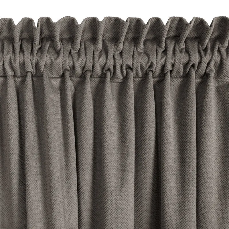 ZASŁONA GOTOWA MILO NA TAŚMIE 140X300 CM POPIELATY - EU_410900