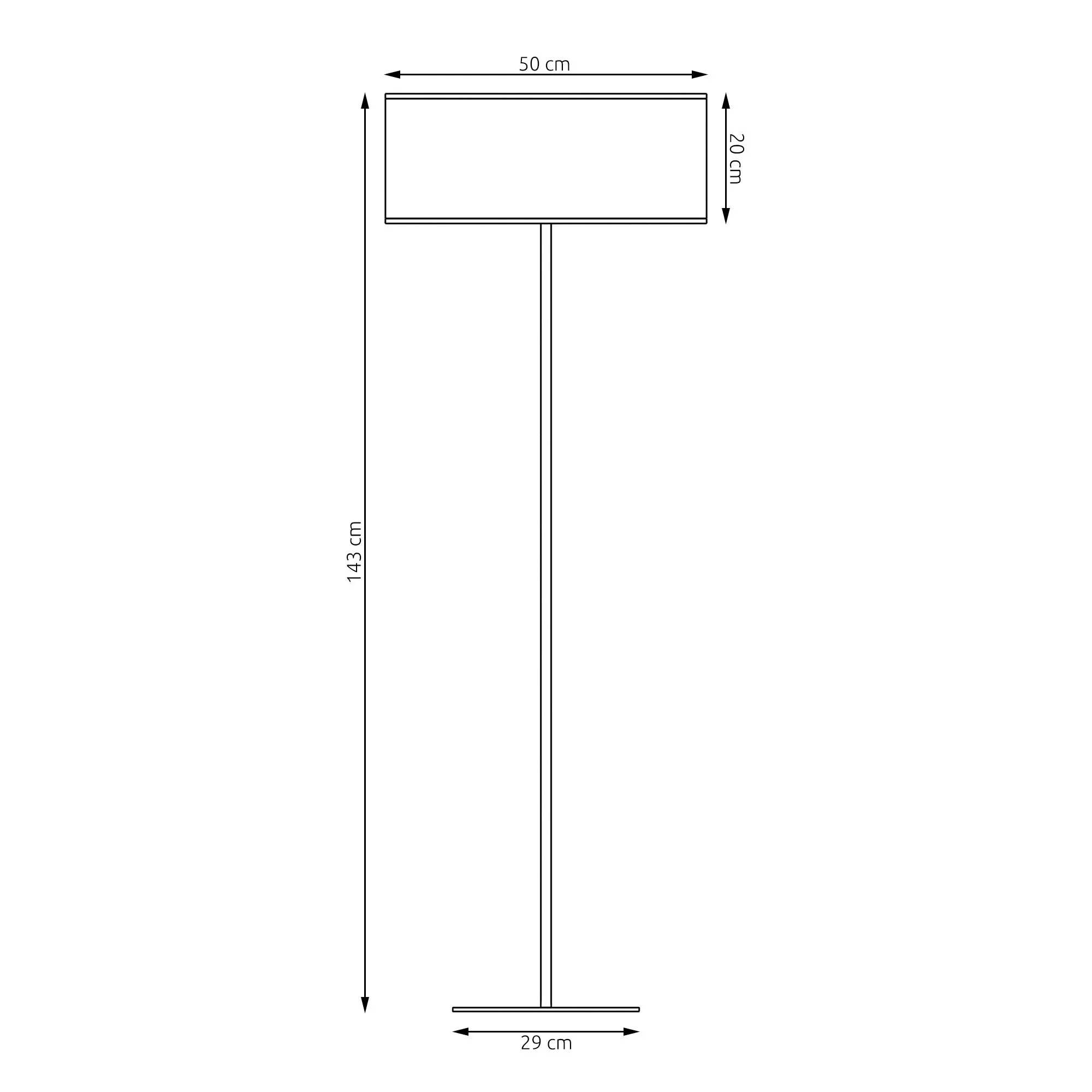image lampa stojąca, lampa podłogowa, szara ramka, podstawa okrągła, wysokość 143 cm