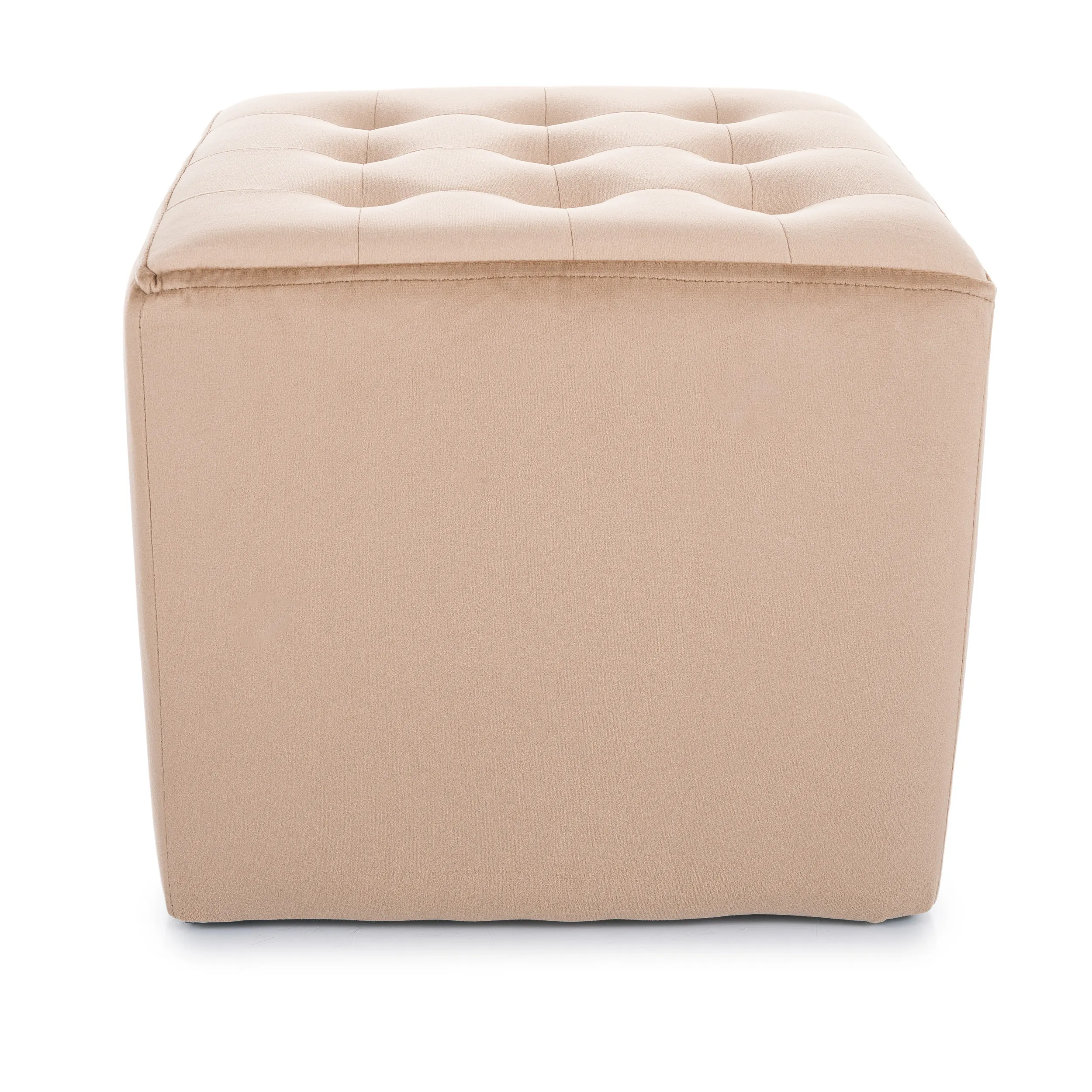 Pufa LORI VELVET aksamitna beżowa kostka Signal - LORIV28