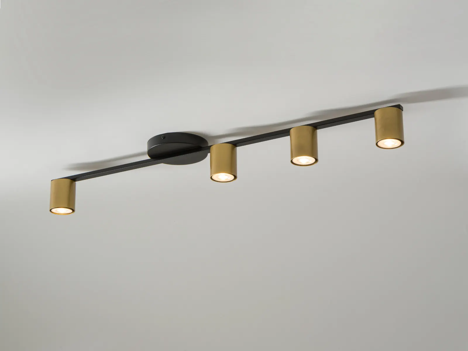 Lampa sufitowa SKY 4 czarno-złota - SI_33438