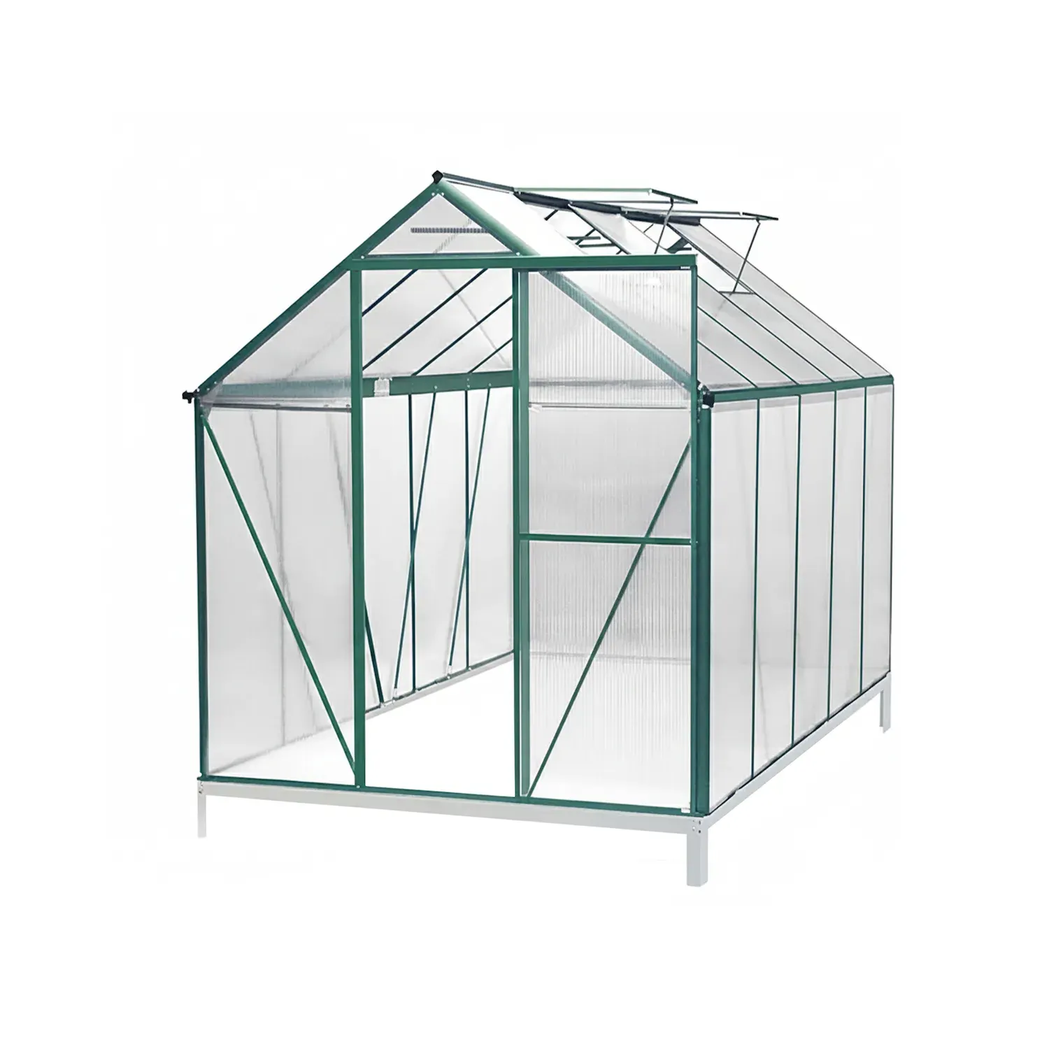 Szklarnia poliwęglanowa całoroczna uprawa 248x187x210cm/h