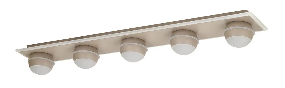 Plafon piątka prosty BIARRITZ 5 LED kaszmirowy