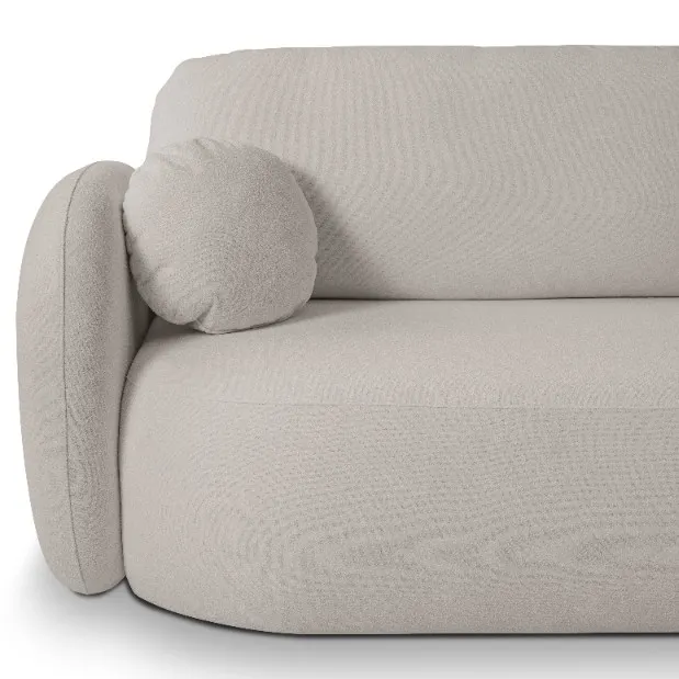 Narożnik rozkładany z pojemnikiem OLIO SICURIO 248 cm prawostronny jasnoszary - OLIO_NAR_SICURIO65_P